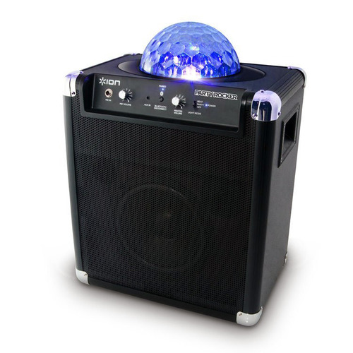 Ion Audio Party Rocker Live Bluetooth Portable System with Microphone Built-In Light Show