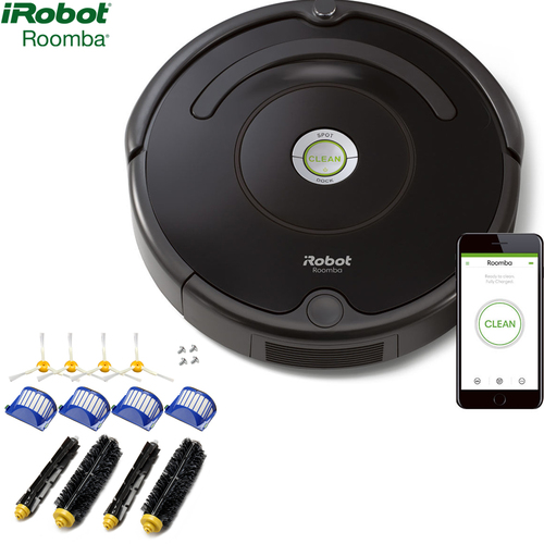 iRobot Roomba 675 Robot Vacuum With Replenishment Kit
