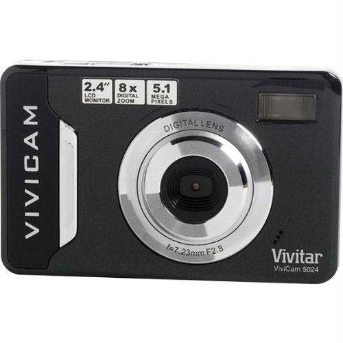 Vivitar V5024-BLK-TRU 5.1MP DIGICAM, 2.4`` TFT - BLACK