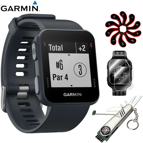 Garmin Approach S10 Lightweight GPS Golf Watch (010-02028-02) with Deluxe Bundle