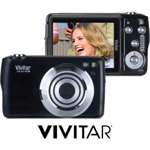 Vivitar ViviCam S529 16.1 Megapixel Compact Digital Camera - Black