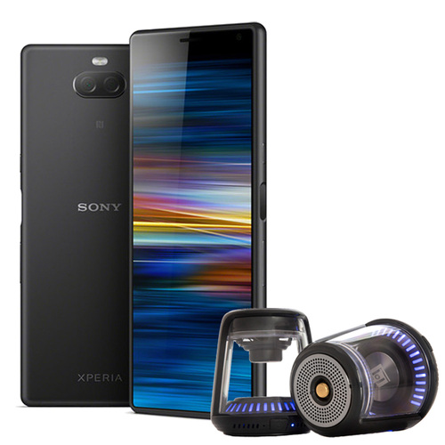 Sony Xperia 10 Unlocked Smartphone 64GB - (Black) with Bluetooth Speaker 