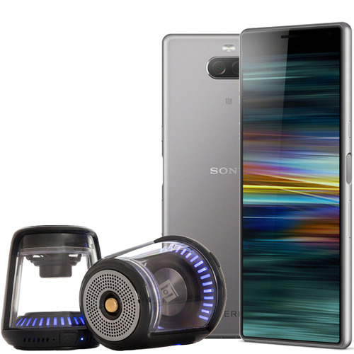 Sony Xperia 10 Unlocked Smartphone 64GB - (Silver) with Bluetooth Speaker