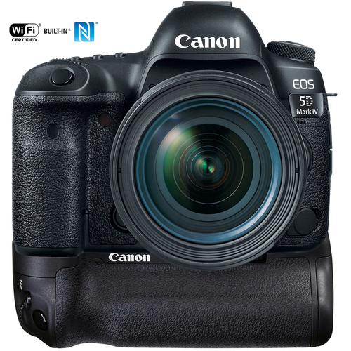 Canon EOS 5D Mark IV 30.4 MP DSLR Camera + EF 24-70mm Lens + BG-E21 Battery Grip