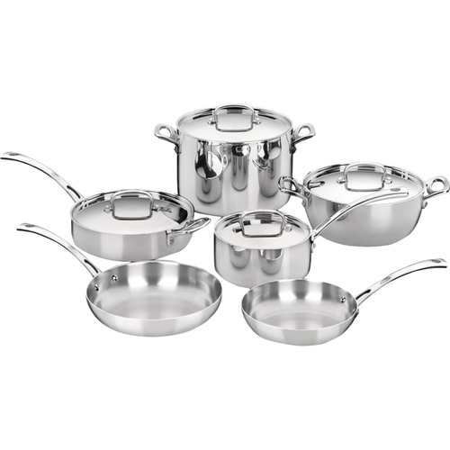 Cuisinart FCT-10 - 10-Piece French Classic Tri-Ply Stainless Set