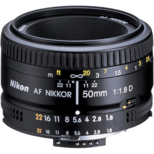 AF FX Full Frame NIKKOR 50mm f/1.8D Lens with Auto Focus + 5-Year USA Warranty