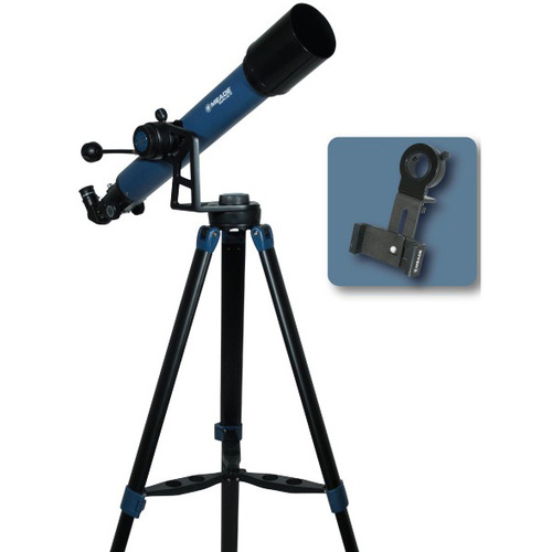 MEADE StarPro AZ 70 mm Refractor Telescope with Smartphone Adapter 234001