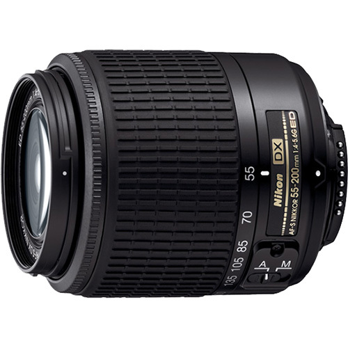 Nikon 55-200mm F/4-5.6G ED AF-S DX Zoom-Nikkor Lens - Factory Refurbished