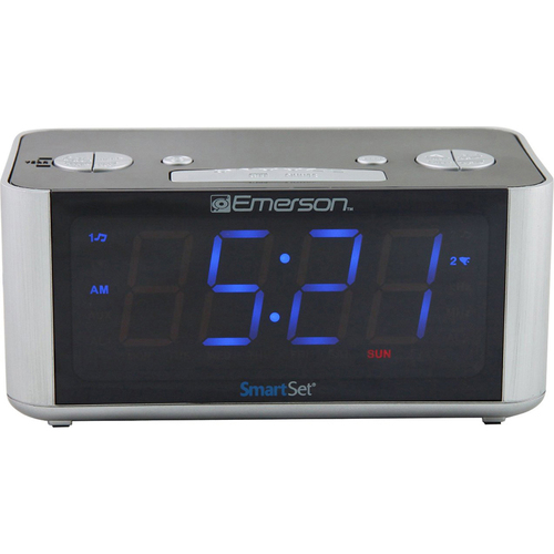 Emerson  SmartSet Alarm Clock Radio - CKS1708 - Open Box