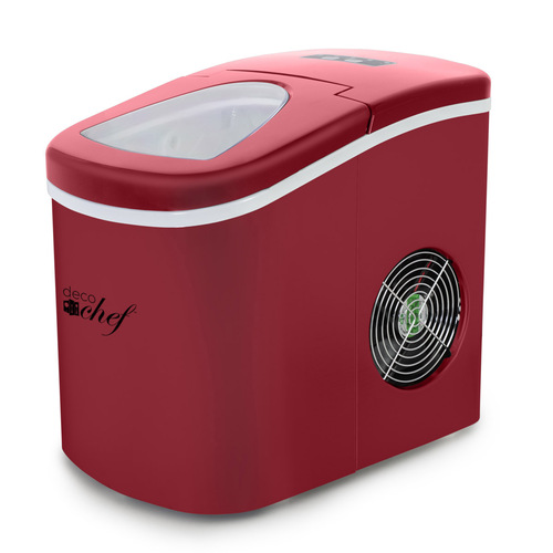 Red Compact Electric Ice Maker | (IMRED) | Top Load | 26 Lbs Per Day