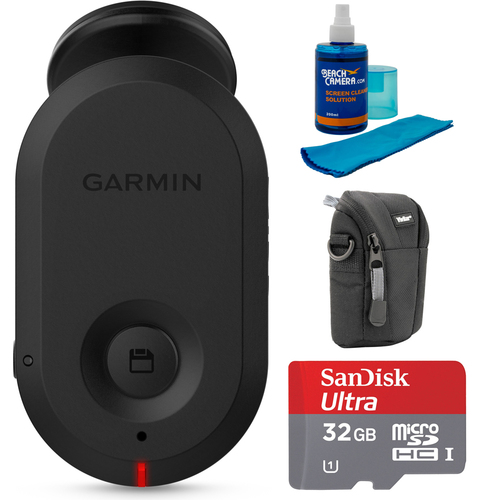 Garmin Dash Cam Mini Car Key-Sized High Quality Dash Cam + 32GB Memory Bundle