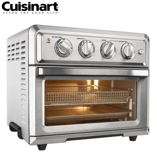 Cuisinart TOA-60 Convection Toaster Oven Air Fryer with Light, Silver - (Renewed)