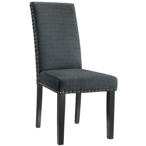 Modway Parcel Dining Fabric Side Chair in Gray / Parcel