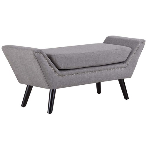 Modway Gambol Upholstered Fabric Bench - Light Grey - (EEI-2575-LGR)