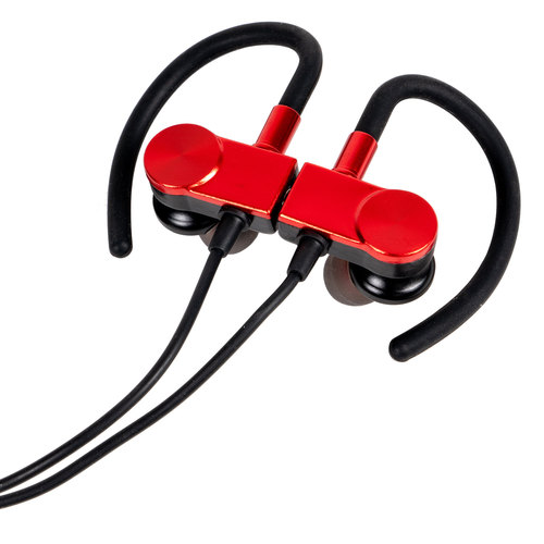 Magnetic Wireless Sport Earbuds - Red - Carrying Case