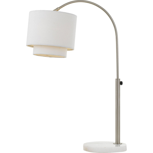 AF Lighting Arched Table Lamp w/ Fabric Shade 10 Wx30 H 1-60W Edison Bulb