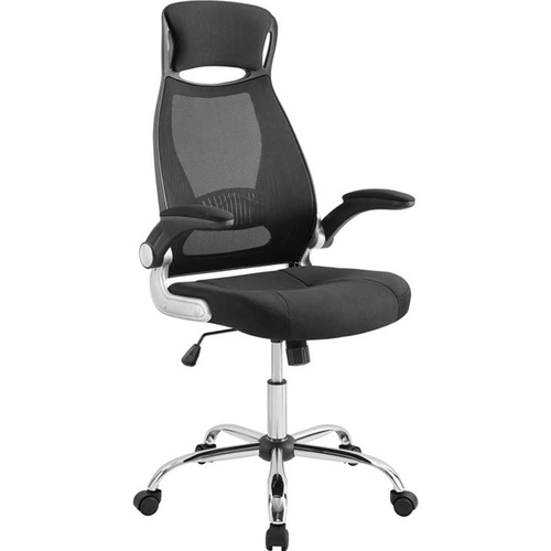 Modway Eei 3039 Blk Expedite High Back Articulate Office Chair Black Mesh Buydig Com