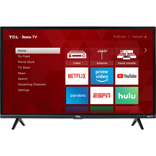 TCL 32S327 32` Class 3-Series Full HD Roku Smart TV (2018 Model) - Open Box
