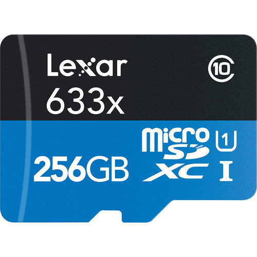 High-Performance 633x microSDHC/microSDXC UHS-I 256GB