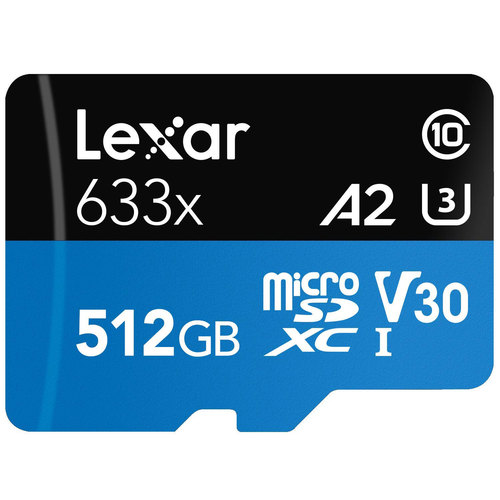 512GB High-Performance 633x microSDXC UHS-I  Memory Card - LSDMI512BBNL633A