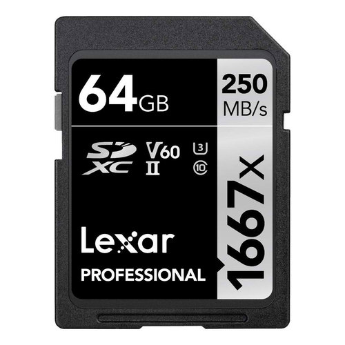Professional SDHC / SDXC 1667x UHS-II 64GB Memory Card