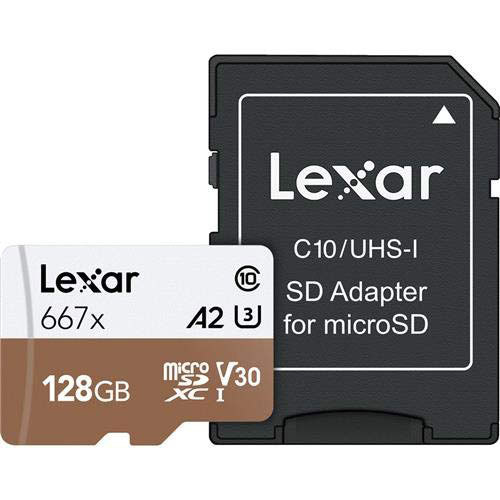 Lexar High-Performance 667x microSDHC/microSDXC 128gb Memory Card