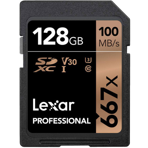 Lexar Professional 667x SDHC/SDXC 128GB Memory Card