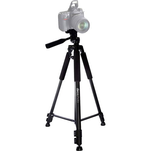 Deco Photo Professional Full-Size 60 Inch Camera/Video Tripod - Open Box