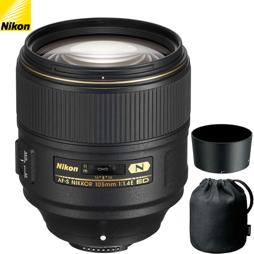Nikon AF-S NIKKOR 105mm f/1.4E ED FX Full Frame Lens for Nikon DSLRs 20064 - Renewed