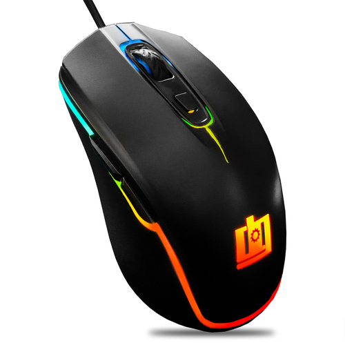 Wired Gaming Mouse - 800-5000 DPI Adjustable - 11 RGB Modes - DGGMOUS