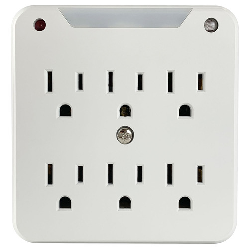 SurgePro 6 NT 750 Joule 6-Outlet Surge Adapter with Night Light - 33208