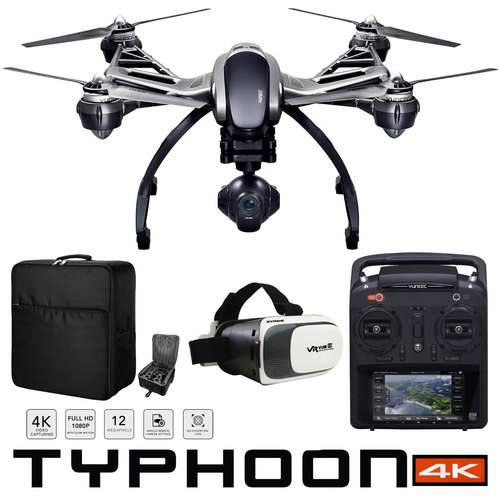 Yuneec Typhoon 4K Q500 Quadcopter Drone  SkyView Headset Backpack Pro Bundle