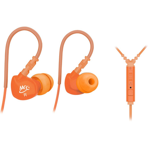 MEElectronics M6P Sports In-Ear Headphones w/ Universal Inline Mic, Remote, & Volume (Orange)