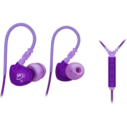 MEElectronics M6P Sports In-Ear Headphones w/ Universal Inline Mic, Remote, & Volume (Purple)