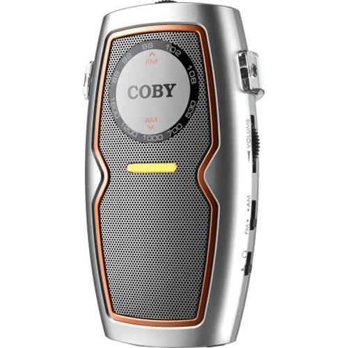 Coby Pocket AM/FM Radio with Speaker