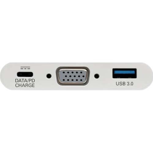 Tripp Lite USB C to VGA DP Adptr w Chrgin