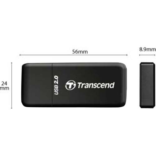 Transcend TS-RDP5K 9-in-1 USB 2.0 Flash Memory Card Reader