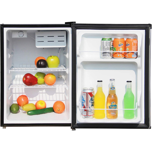 Ft MCBR240S Compact Fridge with Freezer in Stainless Steel Magic Chef 2.4 Cu 