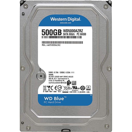 Western Digital 500GB 5400RPM SATA 6 Gb/s 64MB Cache Desktop Hard Disk Drive - WD5000AZRZ