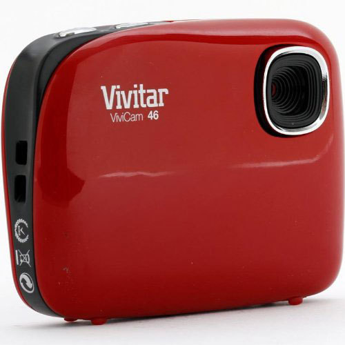 Vivitar Vivicam V46 4.1MP Digital Camera with 1.5` Preview Screen - (V46-RED)