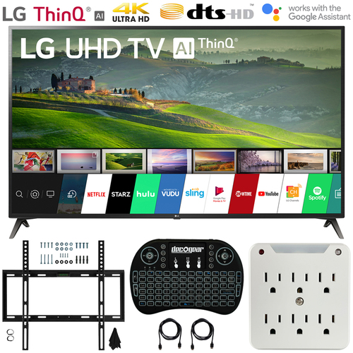 LG 70UM6970 70` HDR 4K UHD Smart LED TV (2019) + Wall Mount Bundle
