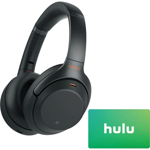 Sony WH-1000XM3 Wireless Noise Cancelling Headphones WH-1000XM3/B Black + Hulu $25