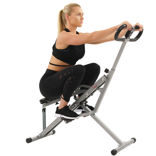 Sunny Health & Fitness Squat Assist Row-N-Ride Trainer For Squat Exercise And Gl 
