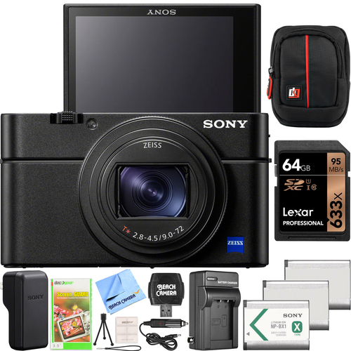 Sony Cyber-Shot DSC-RX100 VII Camera Kit DSC-RX100M7 3x Battery 64GB Essential Bundle