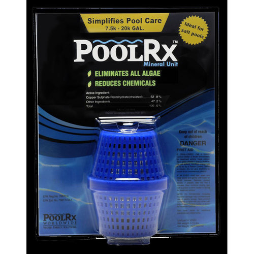 PoolRX Pool Unit #101001 6 Month Algaecide Treats 7.5k-20k gallons, Single, Blue
