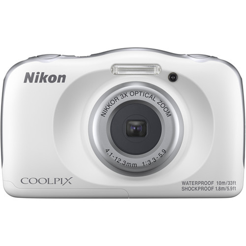Nikon COOLPIX W150 13.2MP Waterproof Point & Shoot Digital Camera (White) 26530