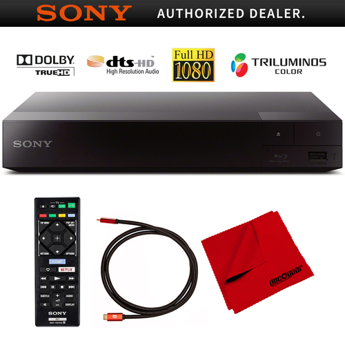 Sony BDP-S1700 Streaming Blu-ray Disc Player with Dolby TrueHD + 6ft HDMI Cable