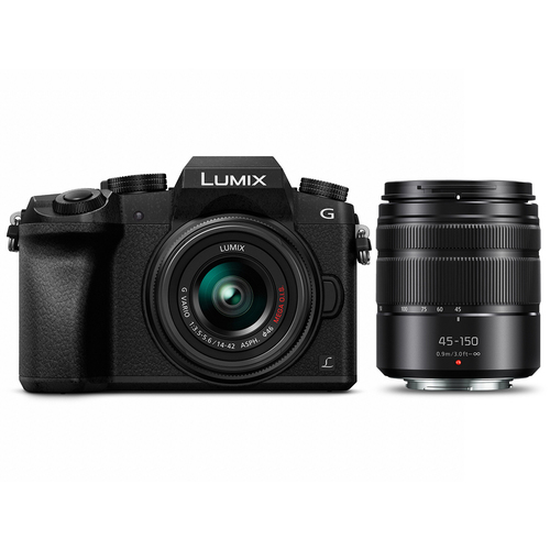  LUMIX G7 4K Digital Camera with LUMIX G VARIO 14-42mm and 45-150mm Lenses