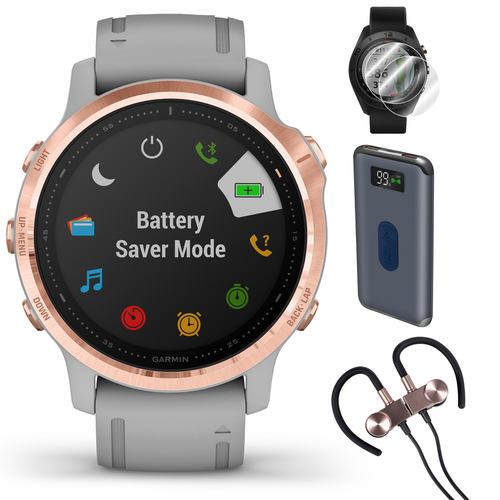 Garmin fenix 6S Sapphire GPS Smartwatch (010-02159-20) + Wireless Sport Earbuds & More
