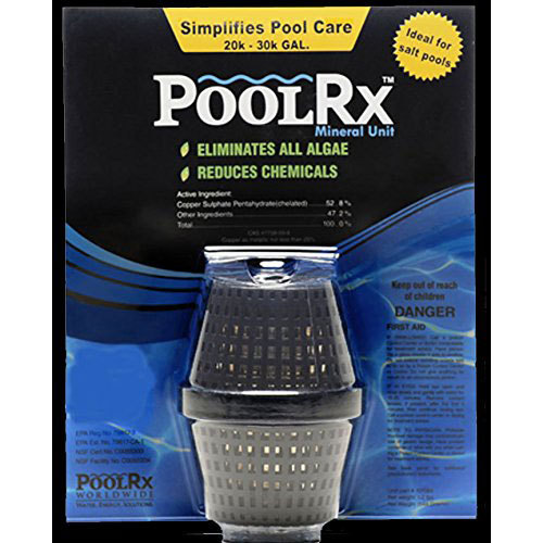 PoolRX Pool Unit #101066 6 Month Algaecide Treats 20k-30k gallons, Black